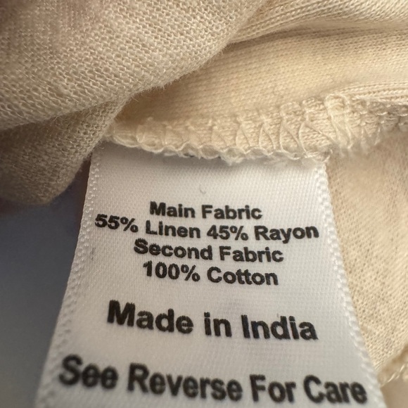 Coral Bay Linen/Rayon Button Down Top - Picture 6 of 6